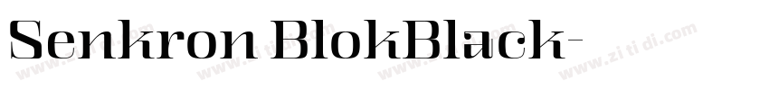 Senkron BlokBlack字体转换